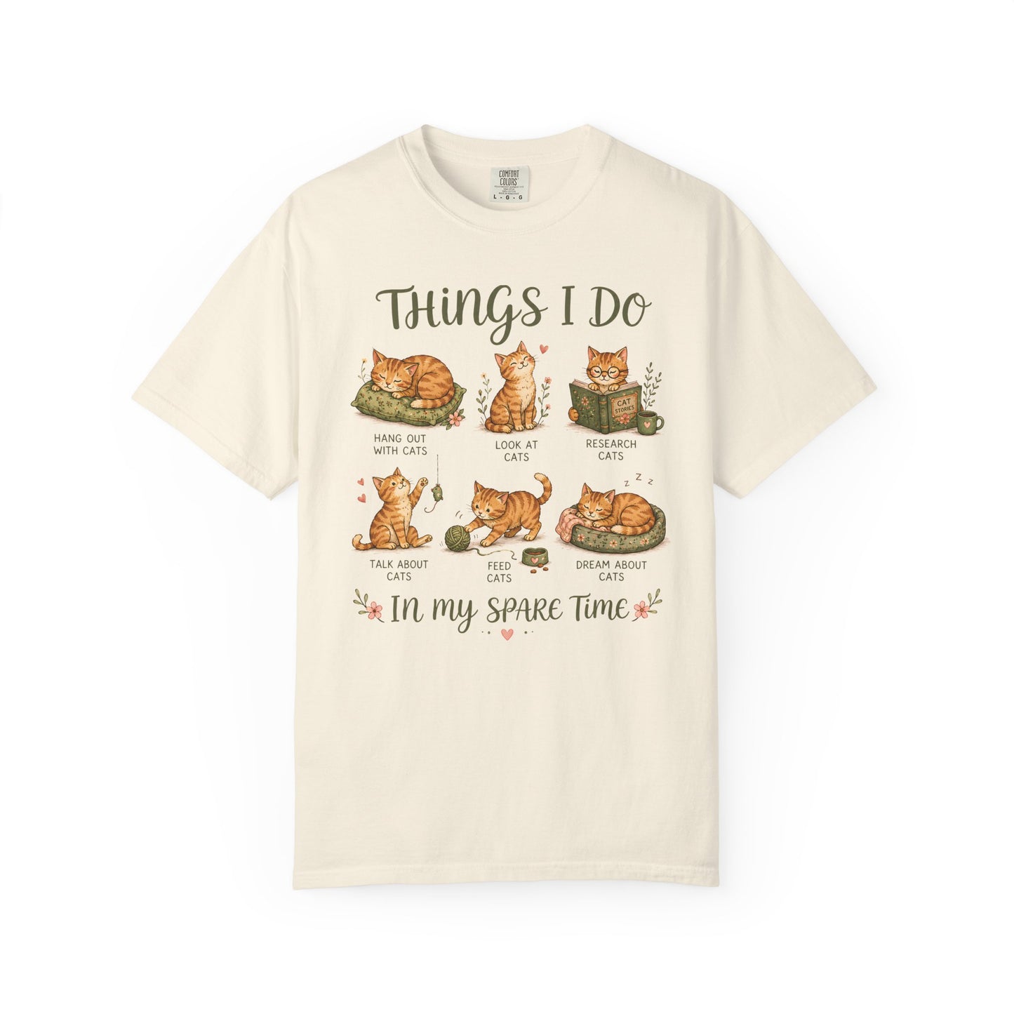 Spare Time Cat T-Shirt