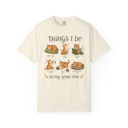 Spare Time Cat T-Shirt