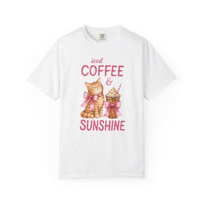 Iced Coffee & Sunshine Cat T-Shirt