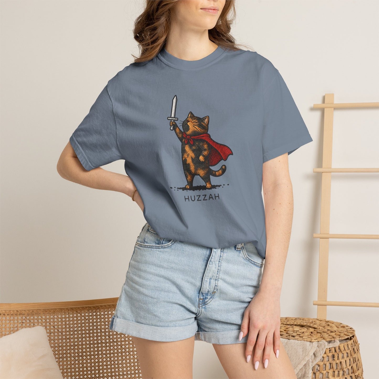 Huzzah Tortie Cat T-Shirt