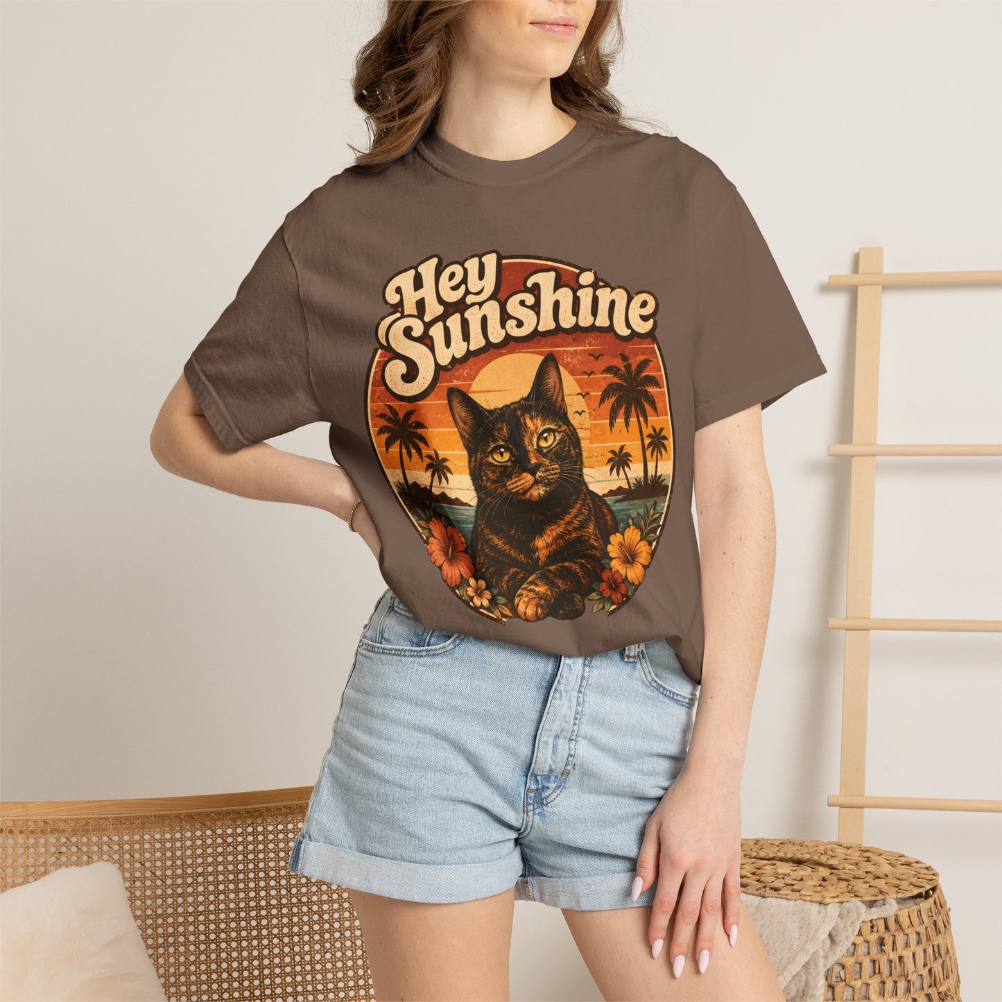 Hey Sunshine Tortie Cat T-Shirt