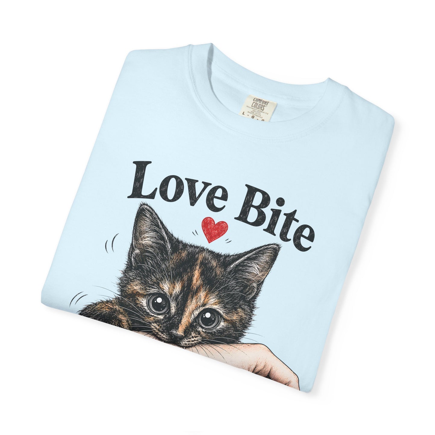 Love Bite Tortie Cat T-Shirt