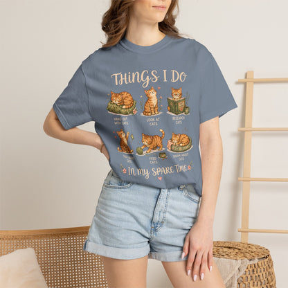 Spare Time Cat T-Shirt