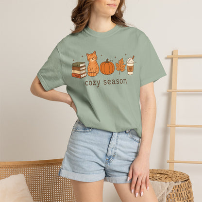Cozy Season Orange Cat T-Shirt