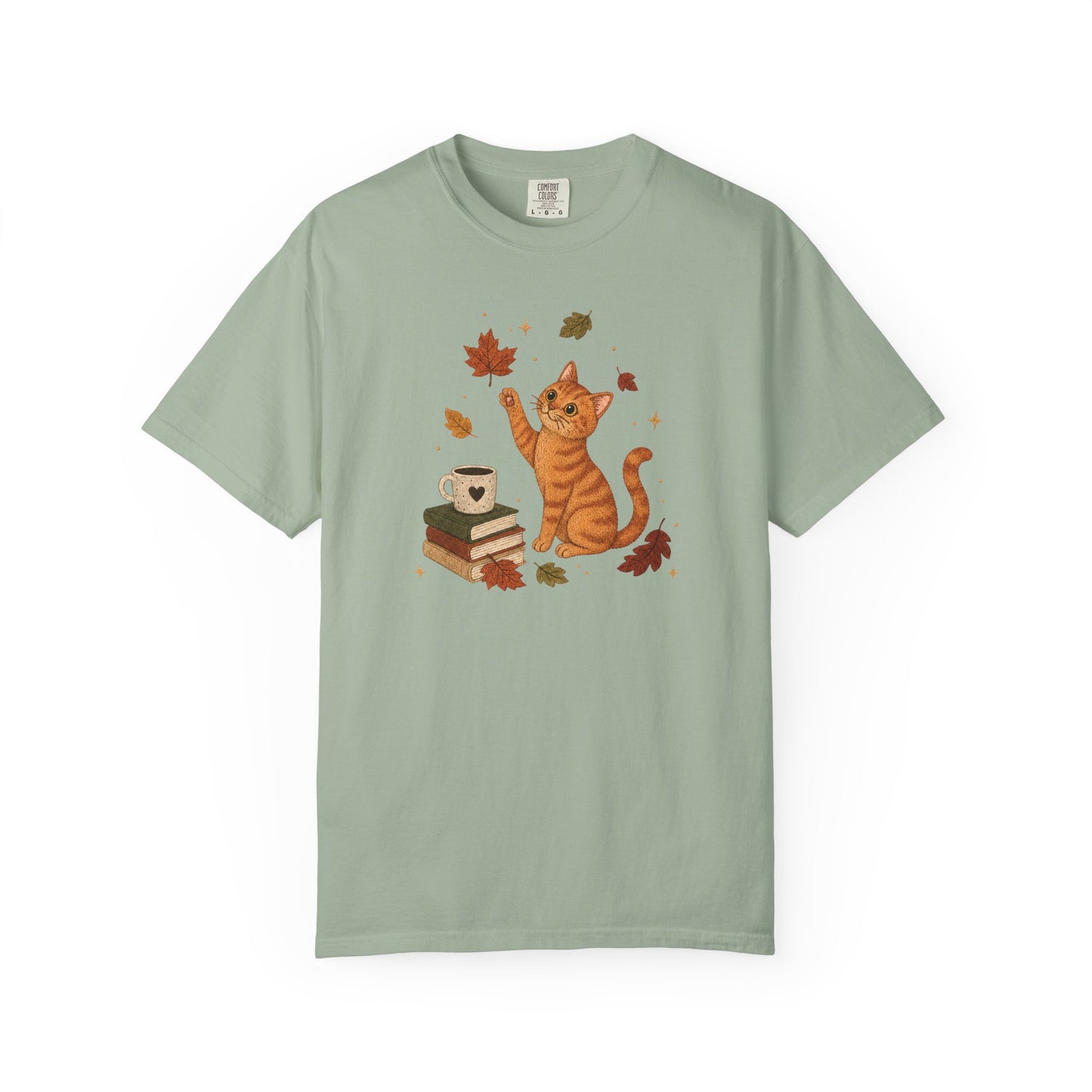Cozy Fall Orange Cat T-Shirt