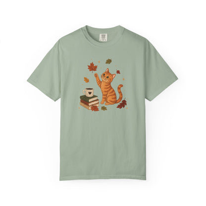 Cozy Fall Orange Cat T-Shirt