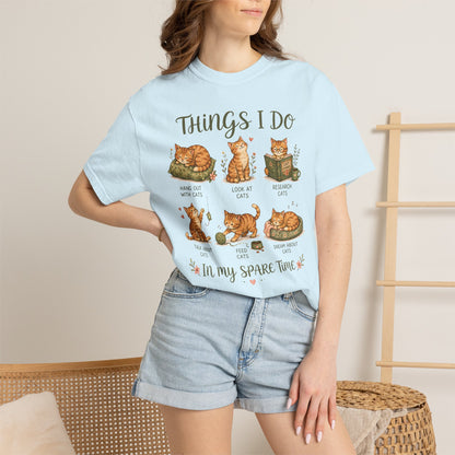 Spare Time Cat T-Shirt