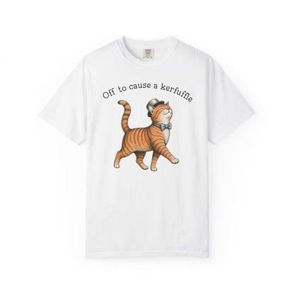 Off to cause a kerfuffle Cat T-Shirt