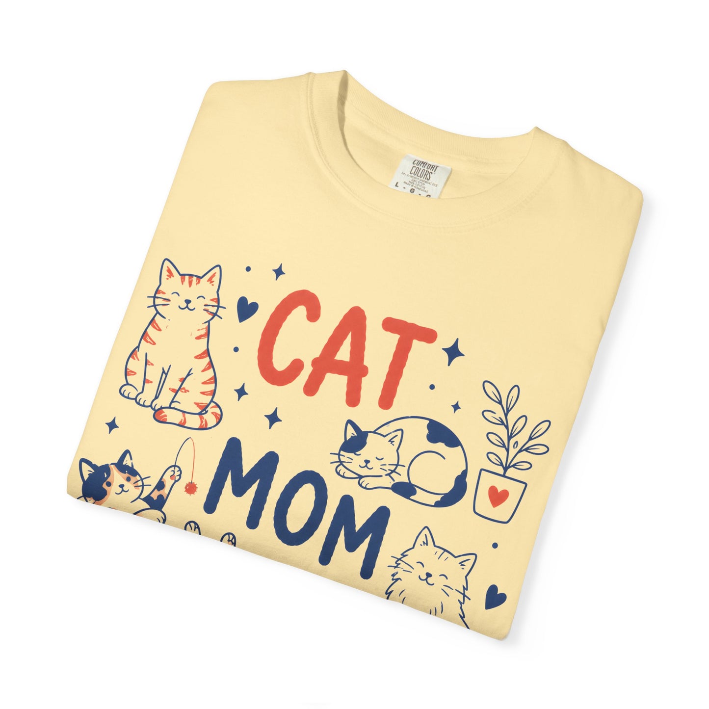 Orange & Tortie Cat Mom Club T-Shirt