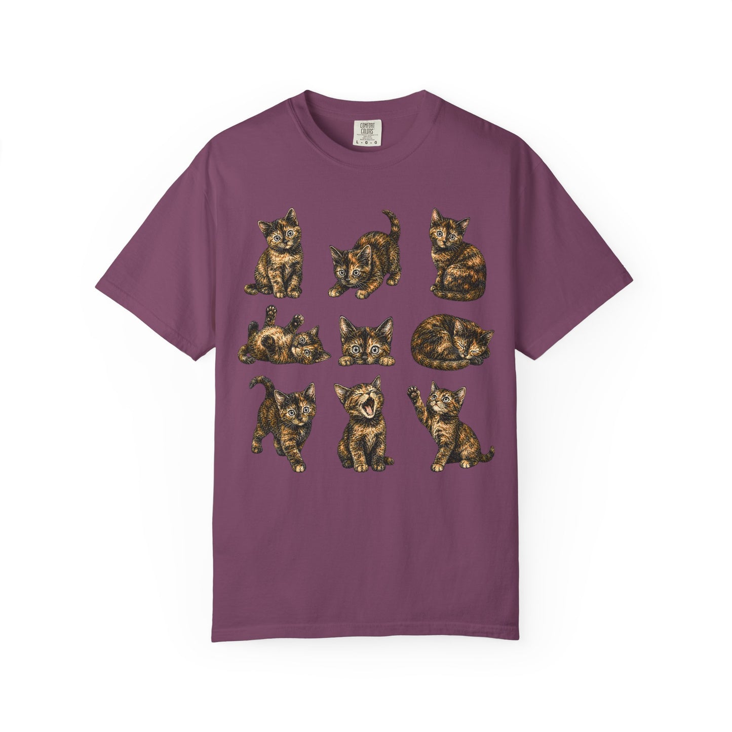 Funny Tortie Positions Cat T-Shirt