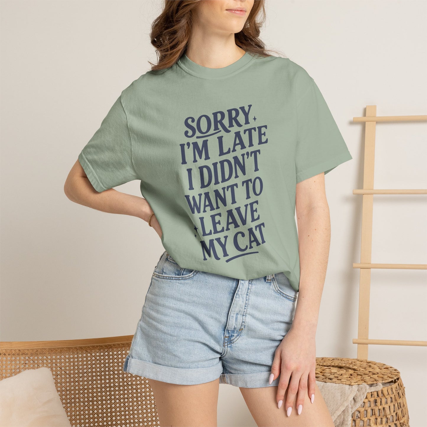 Sorry I’m Late Cat T-Shirt