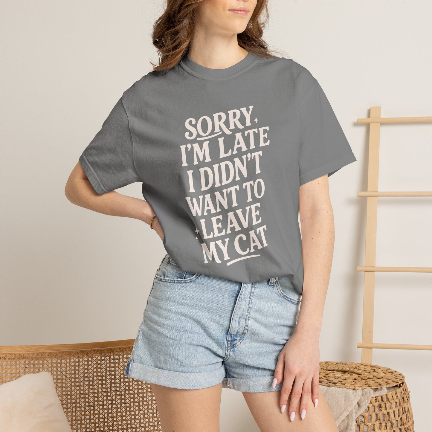 Sorry I’m Late Cat T-Shirt