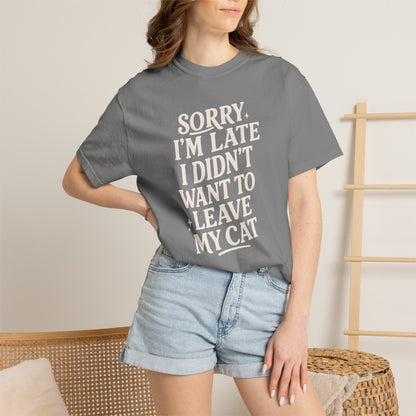 Sorry I’m Late Cat T-Shirt