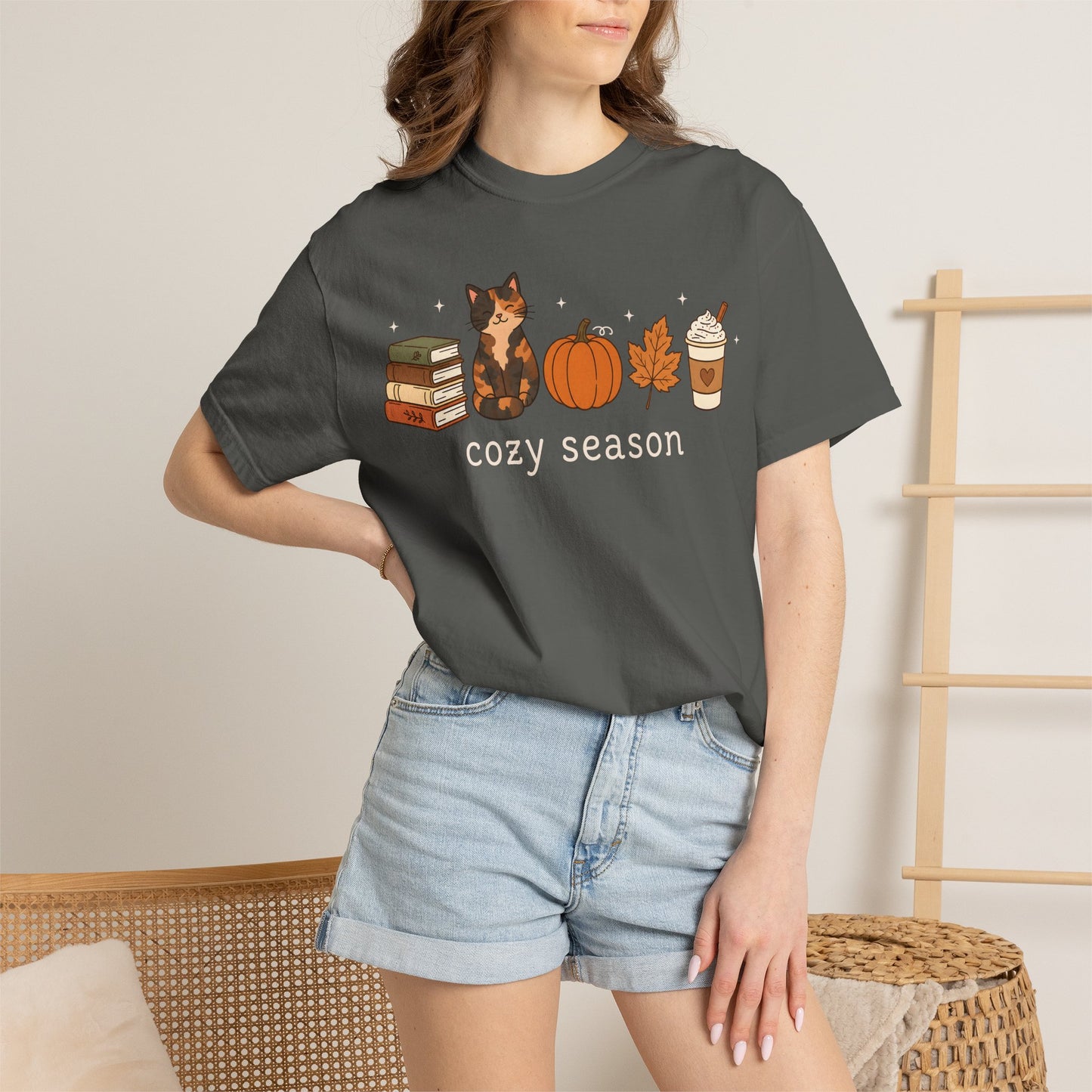 Cozy Season Tortie Cat T-Shirt