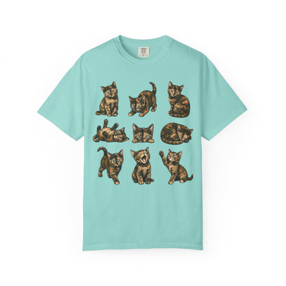 Funny Tortie Positions Cat T-Shirt