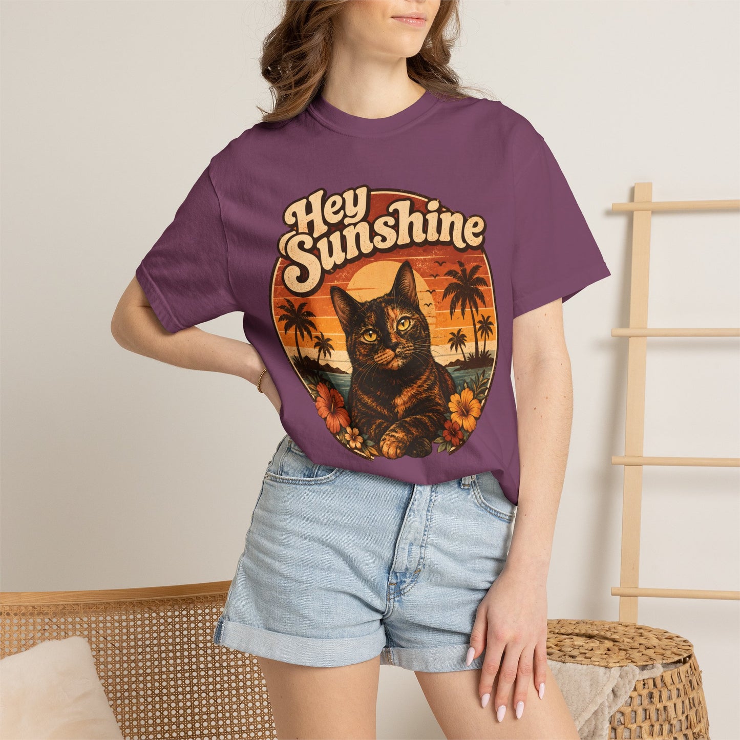 Hey Sunshine Tortie Cat T-Shirt