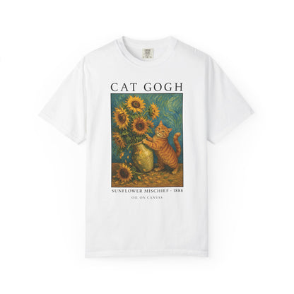 Sunflower Mischief Cat T-Shirt