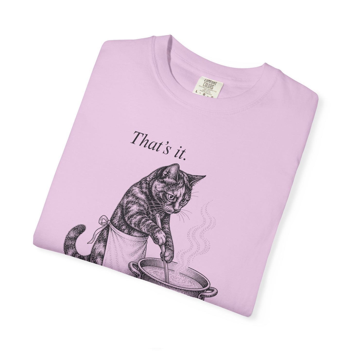 Going in the Soup Tortie Cat T-Shirt