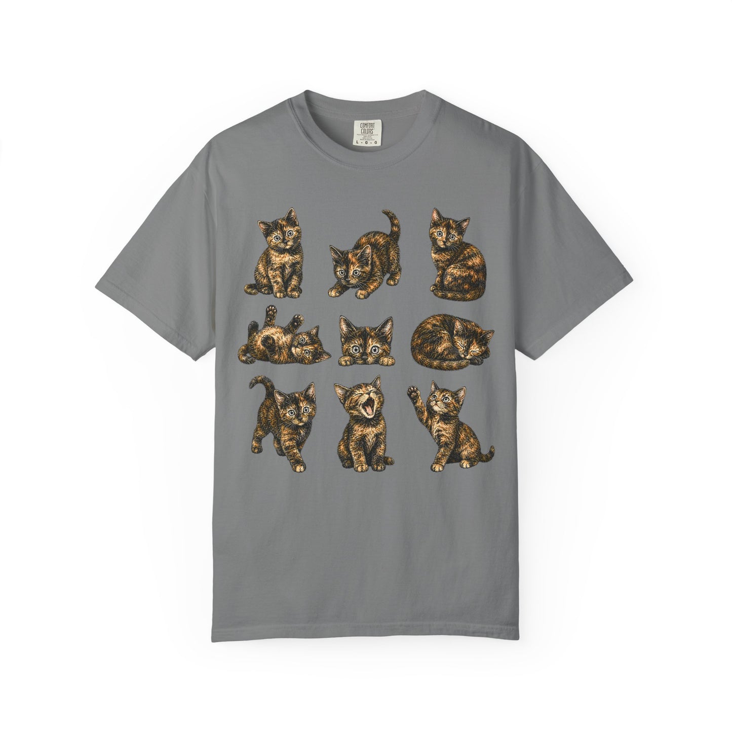 Funny Tortie Positions Cat T-Shirt