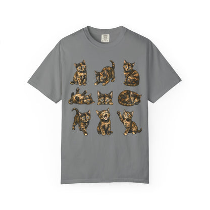 Funny Tortie Positions Cat T-Shirt
