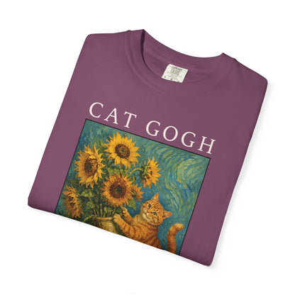 Sunflower Mischief Cat T-Shirt