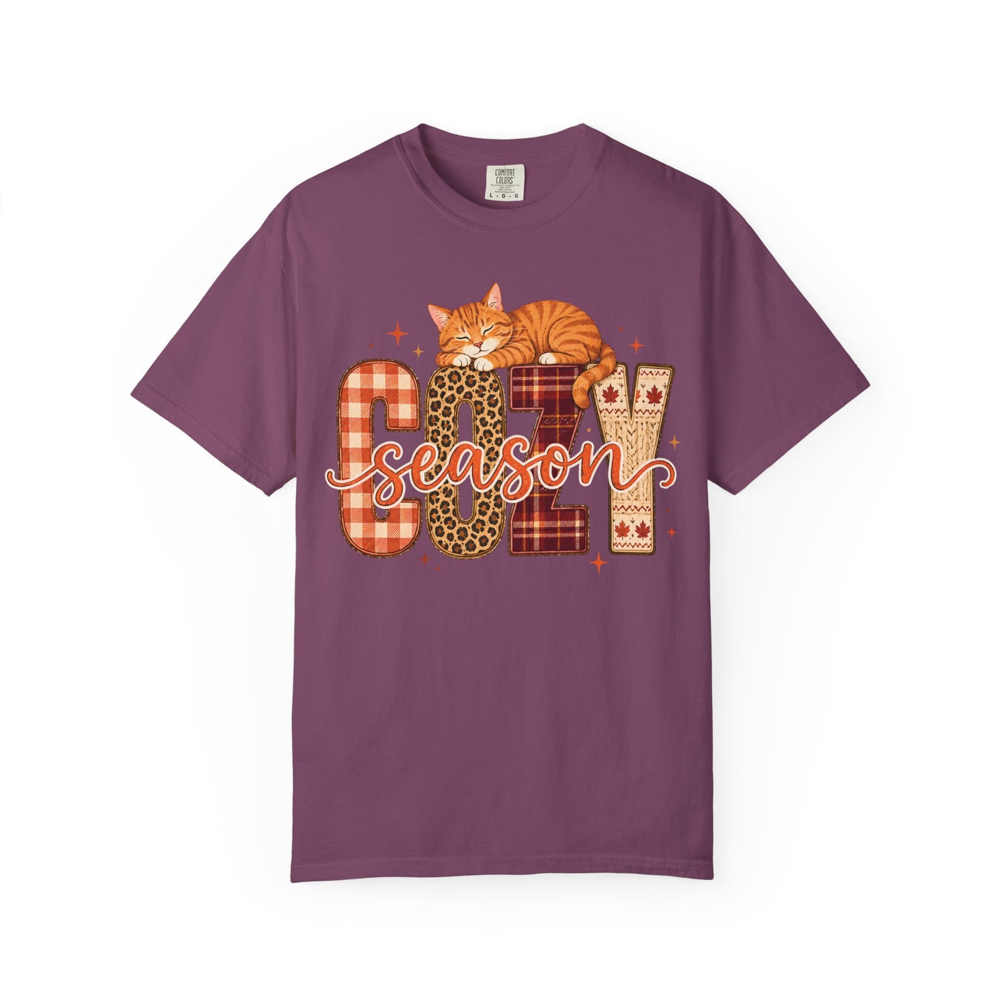 Cozy Season Fall Cat T-Shirt