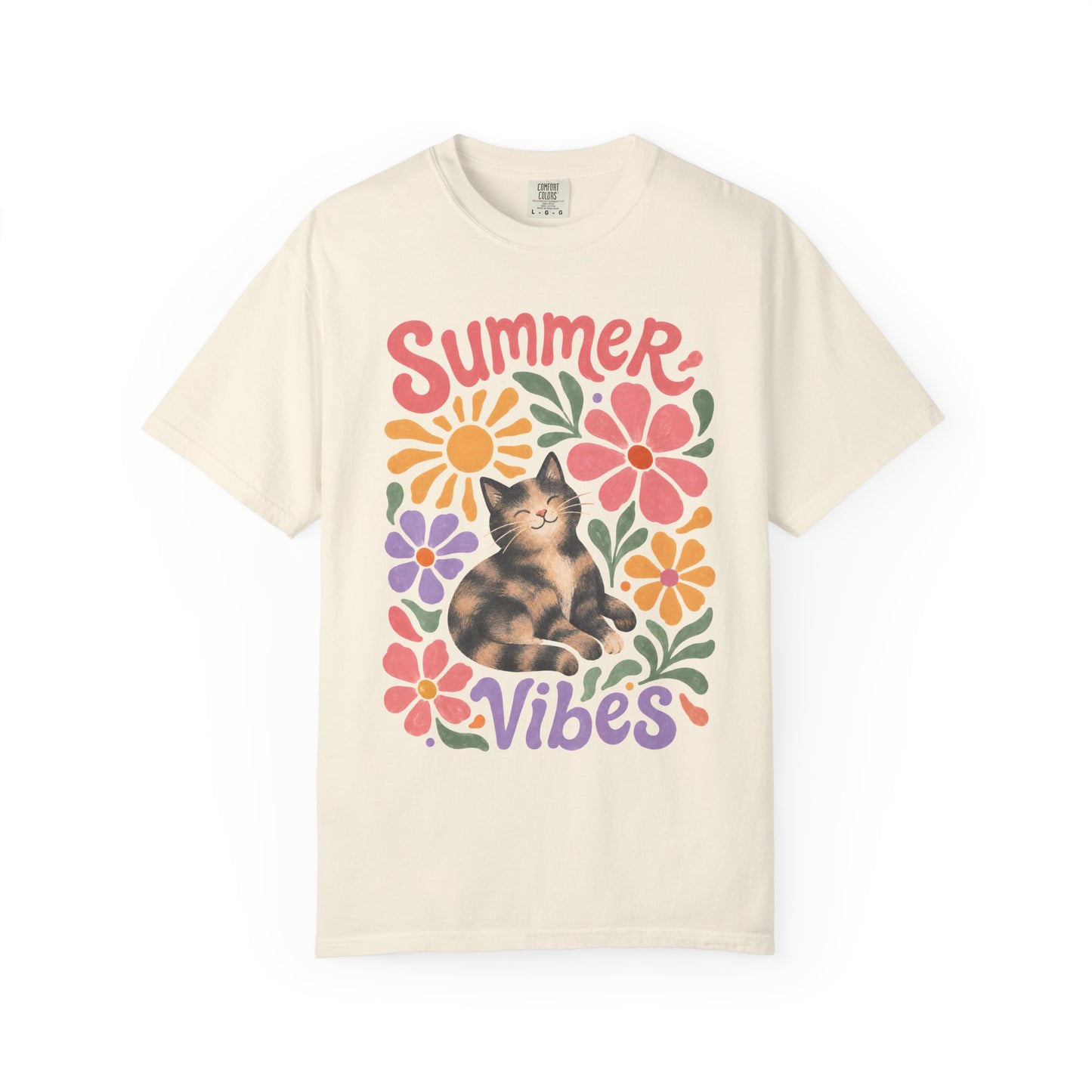Summer Tortie Cat T-Shirt
