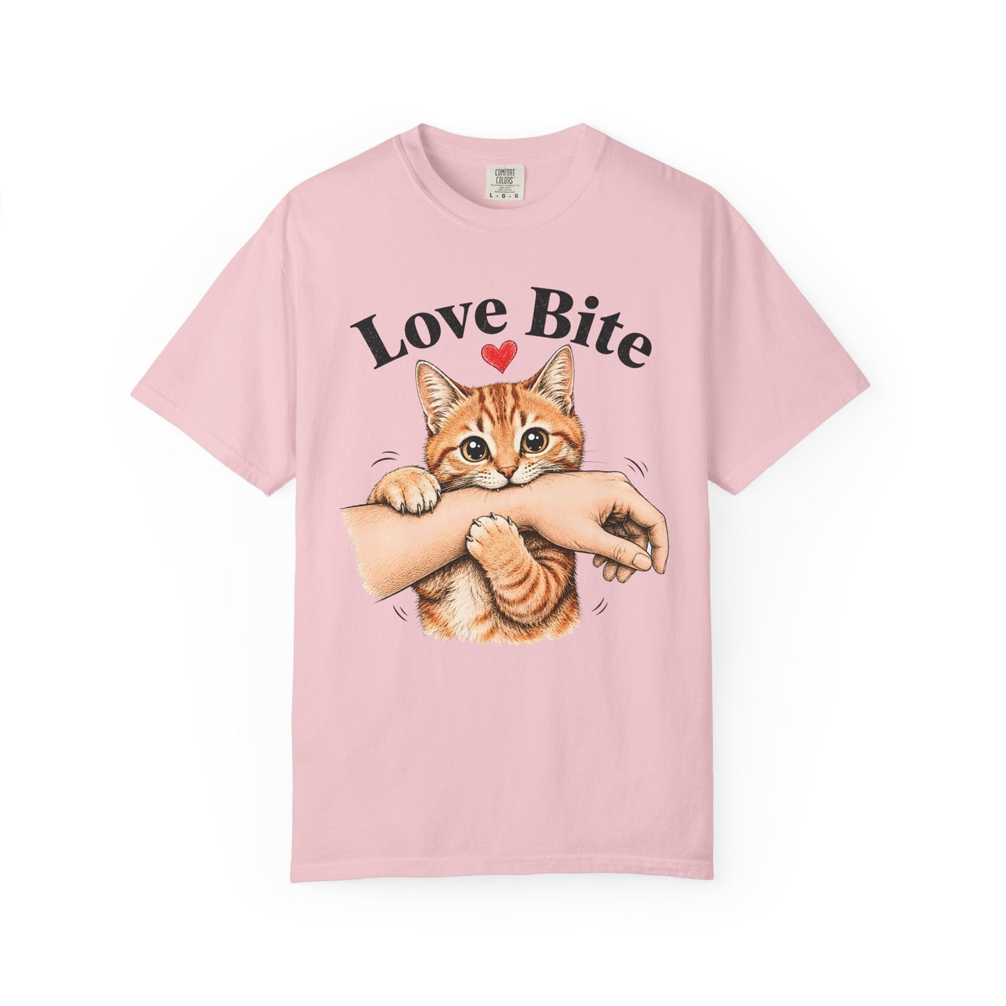 Love Bite Orange Cat T-Shirt