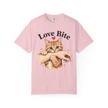 Love Bite Orange Cat T-Shirt