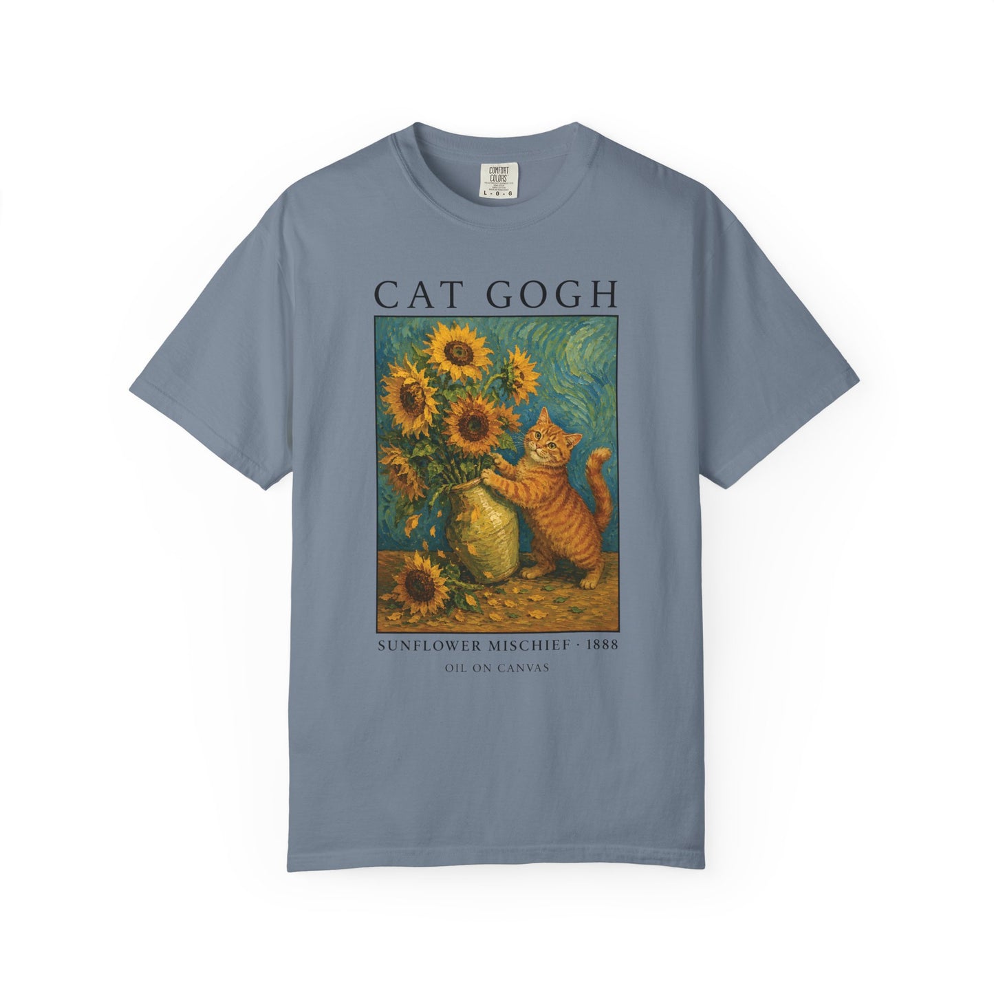 Sunflower Mischief Cat T-Shirt