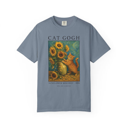 Sunflower Mischief Cat T-Shirt