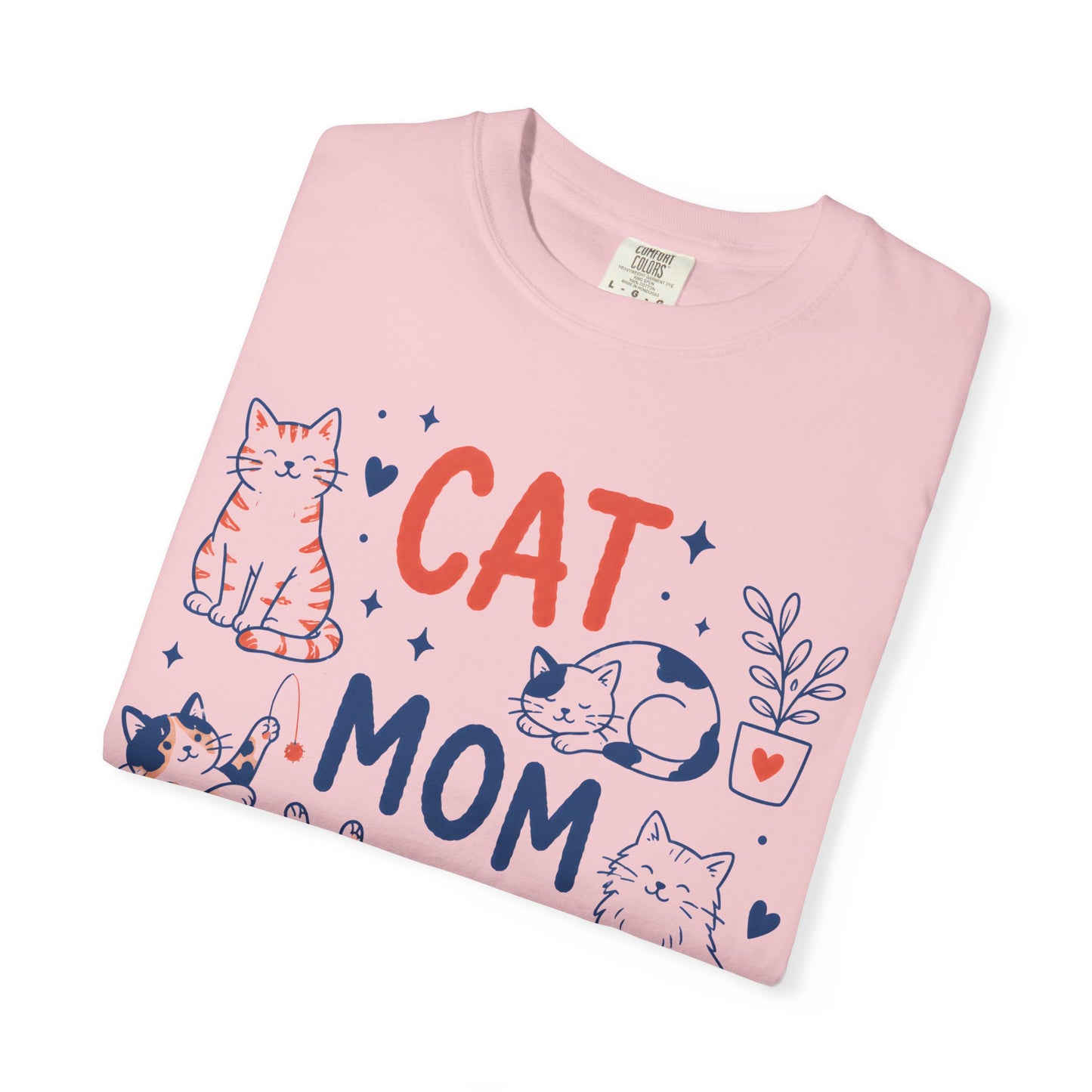 Orange & Tortie Cat Mom Club T-Shirt