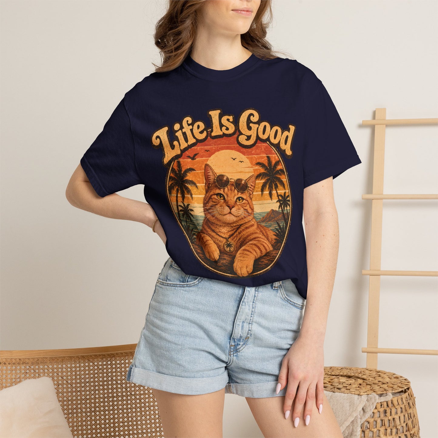Life Is Good Cat T-Shirt