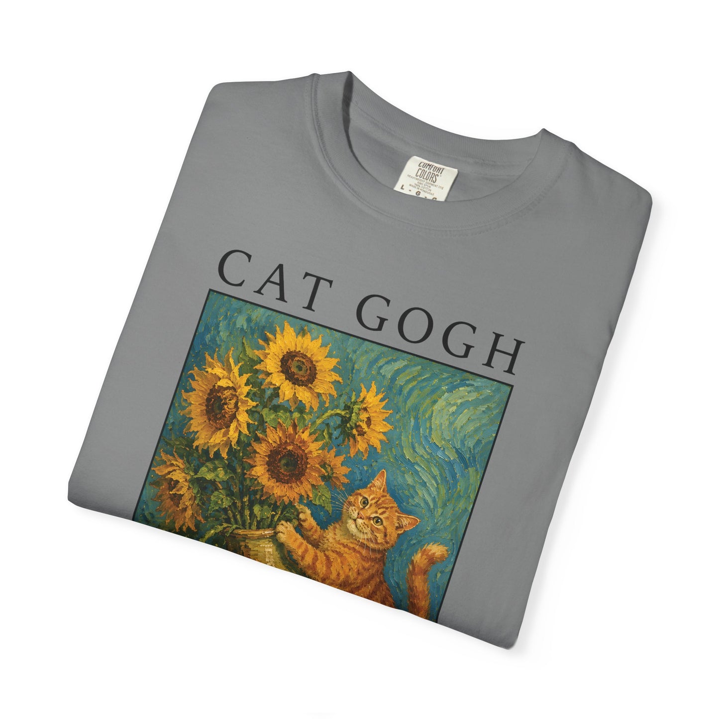 Sunflower Mischief Cat T-Shirt