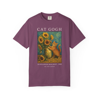 Sunflower Mischief Cat T-Shirt