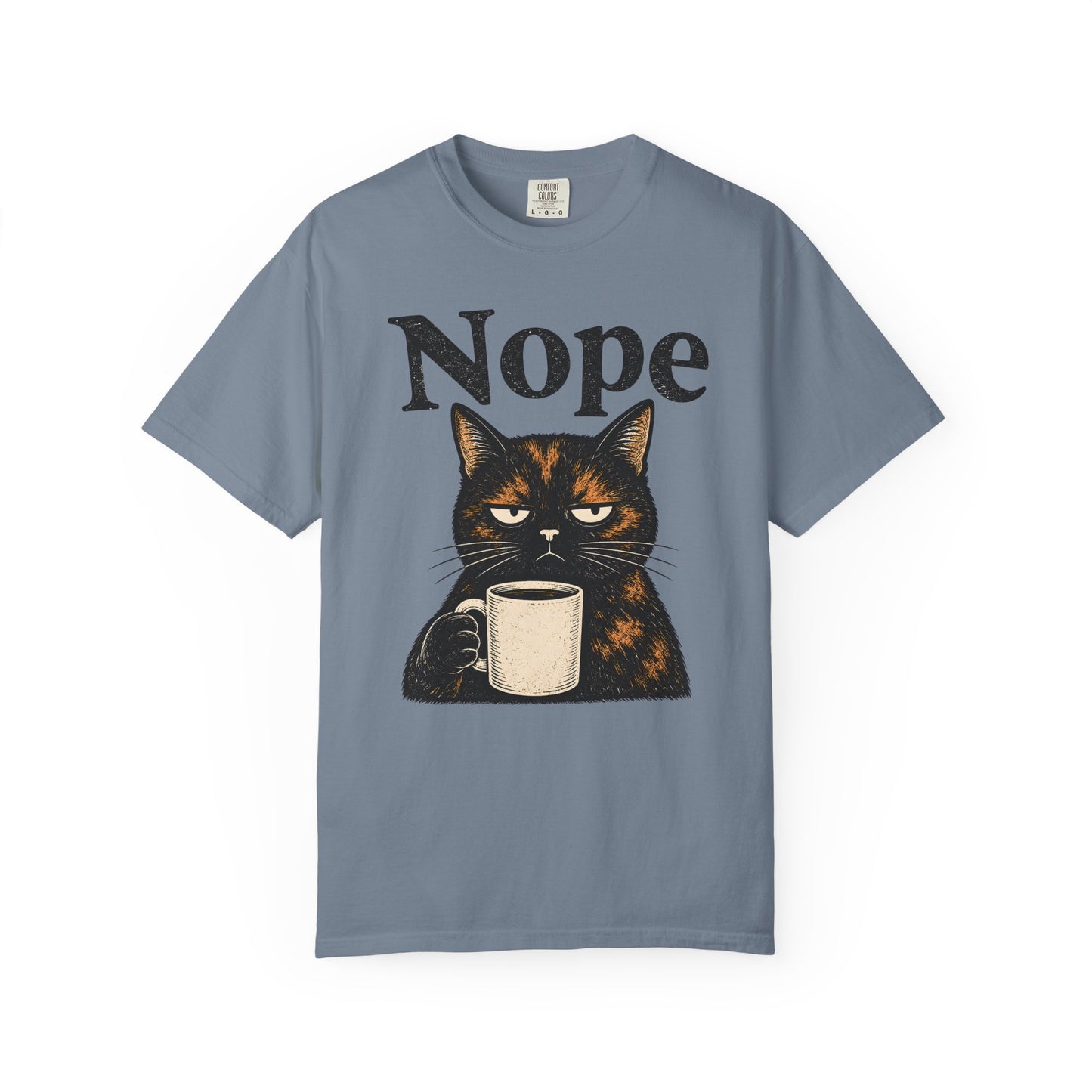 Nope Coffee Tortie Cat T-Shirt