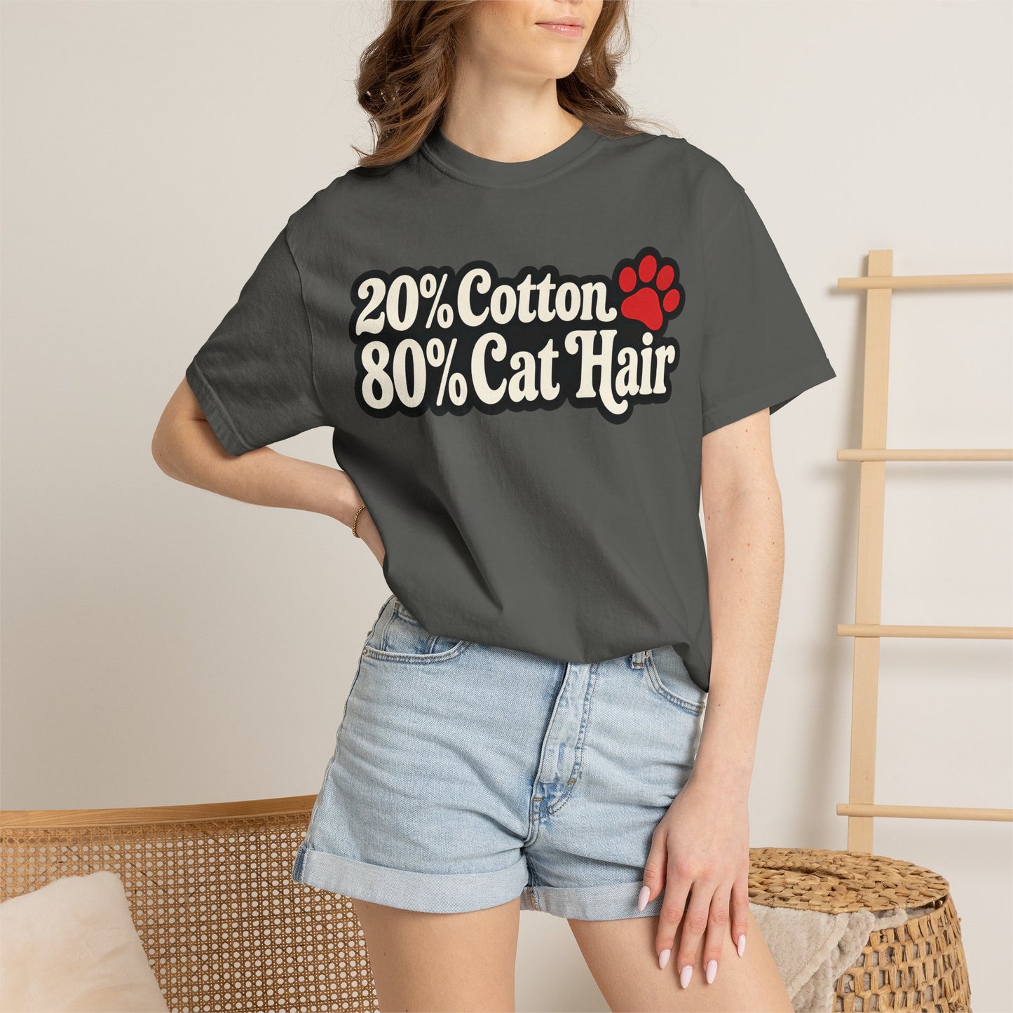 Cotton Cat Hair T-Shirt