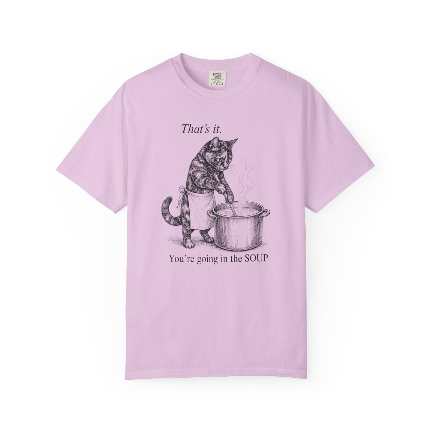 Going in the Soup Tortie Cat T-Shirt