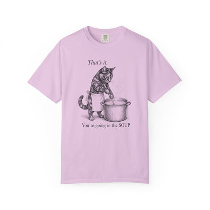 Going in the Soup Tortie Cat T-Shirt