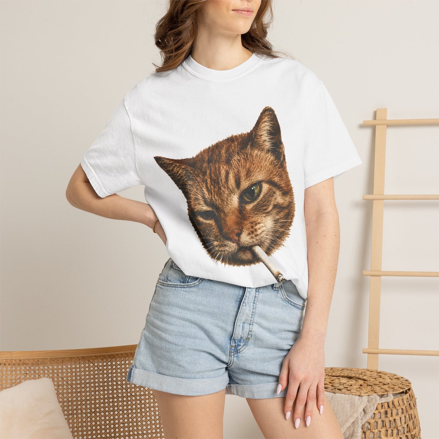 Smoking Cat T-Shirt
