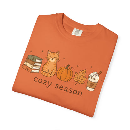 Cozy Season Orange Cat T-Shirt