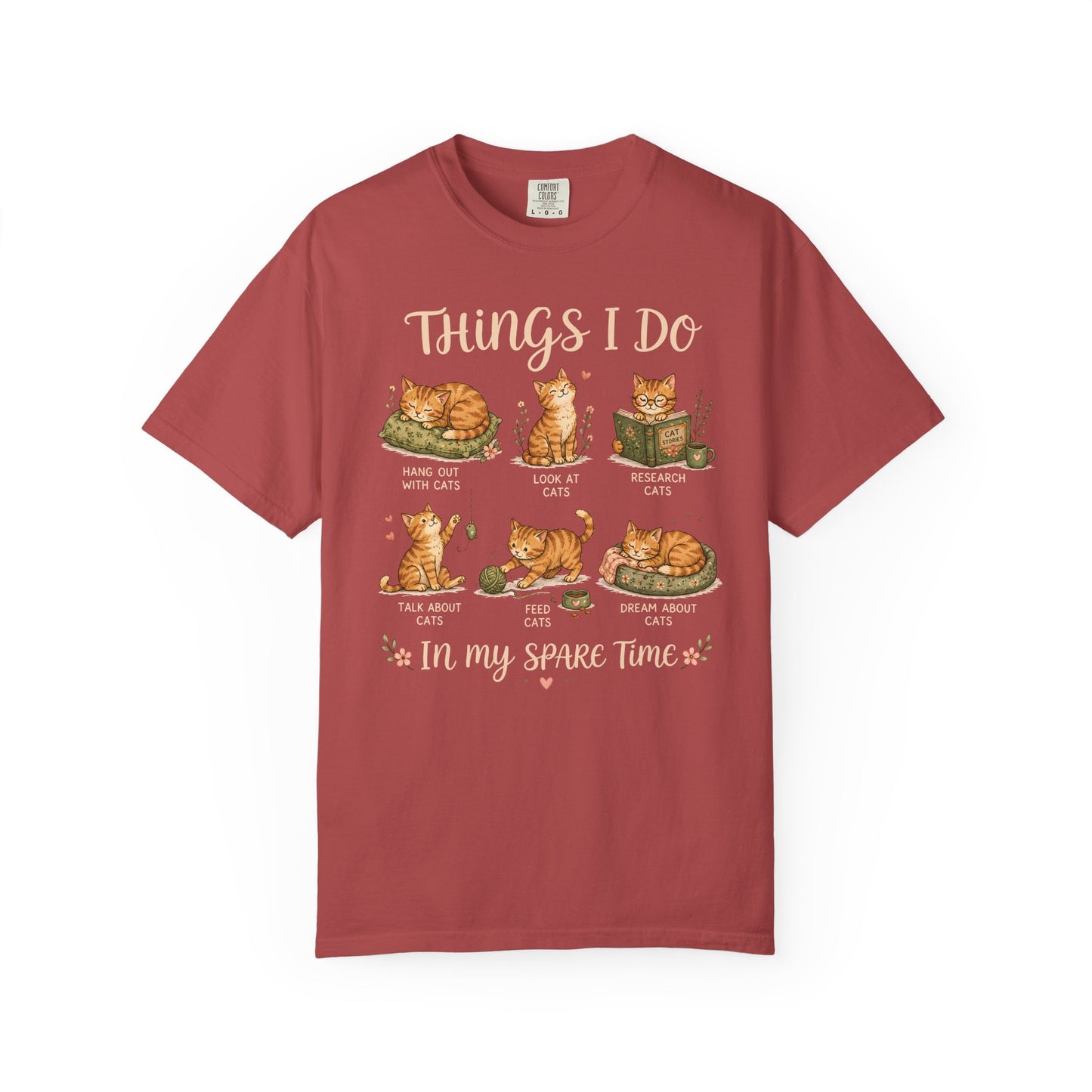 Spare Time Cat T-Shirt