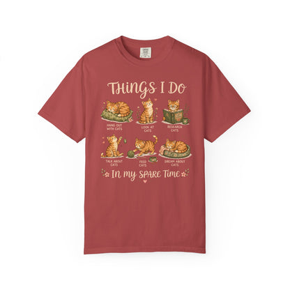 Spare Time Cat T-Shirt