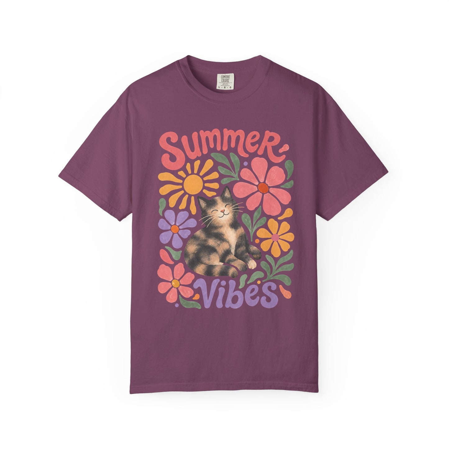Summer Tortie Cat T-Shirt