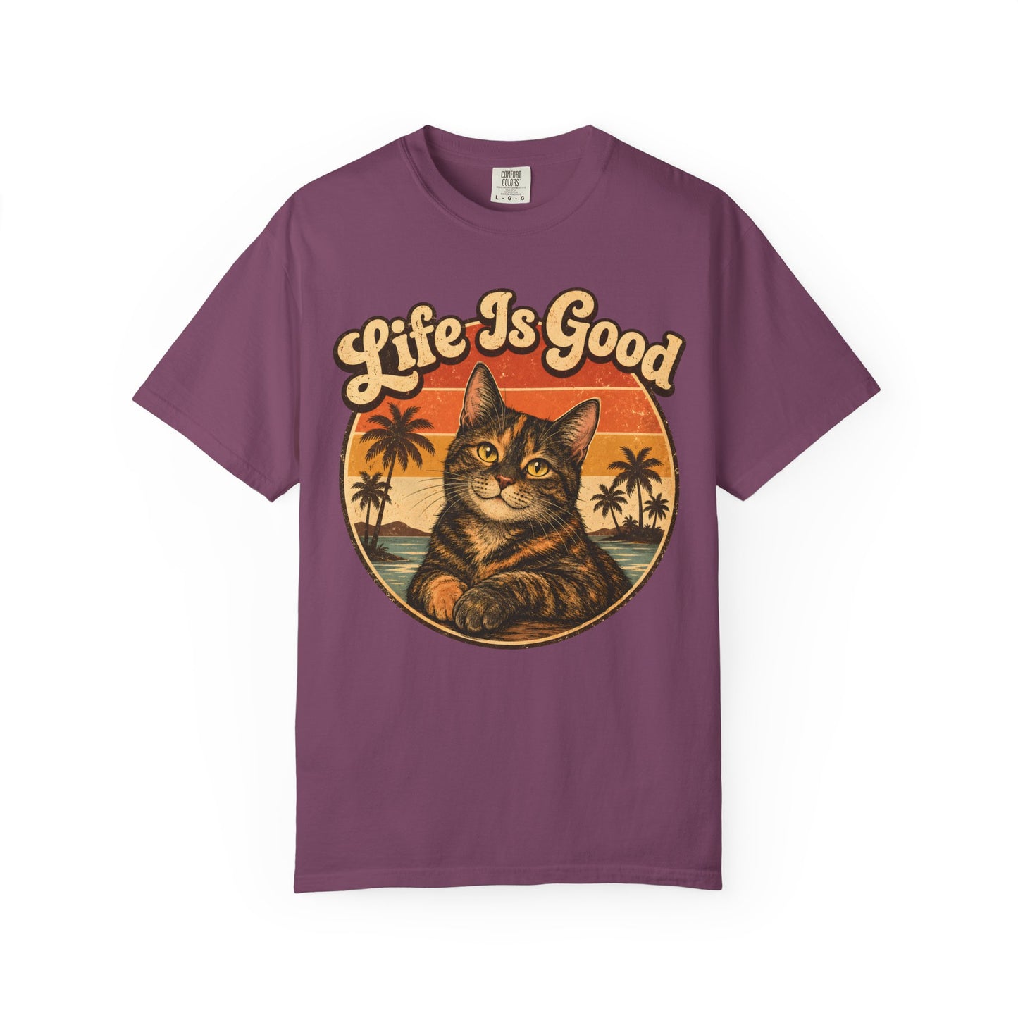 Life Is Good Tortie Cat T-Shirt
