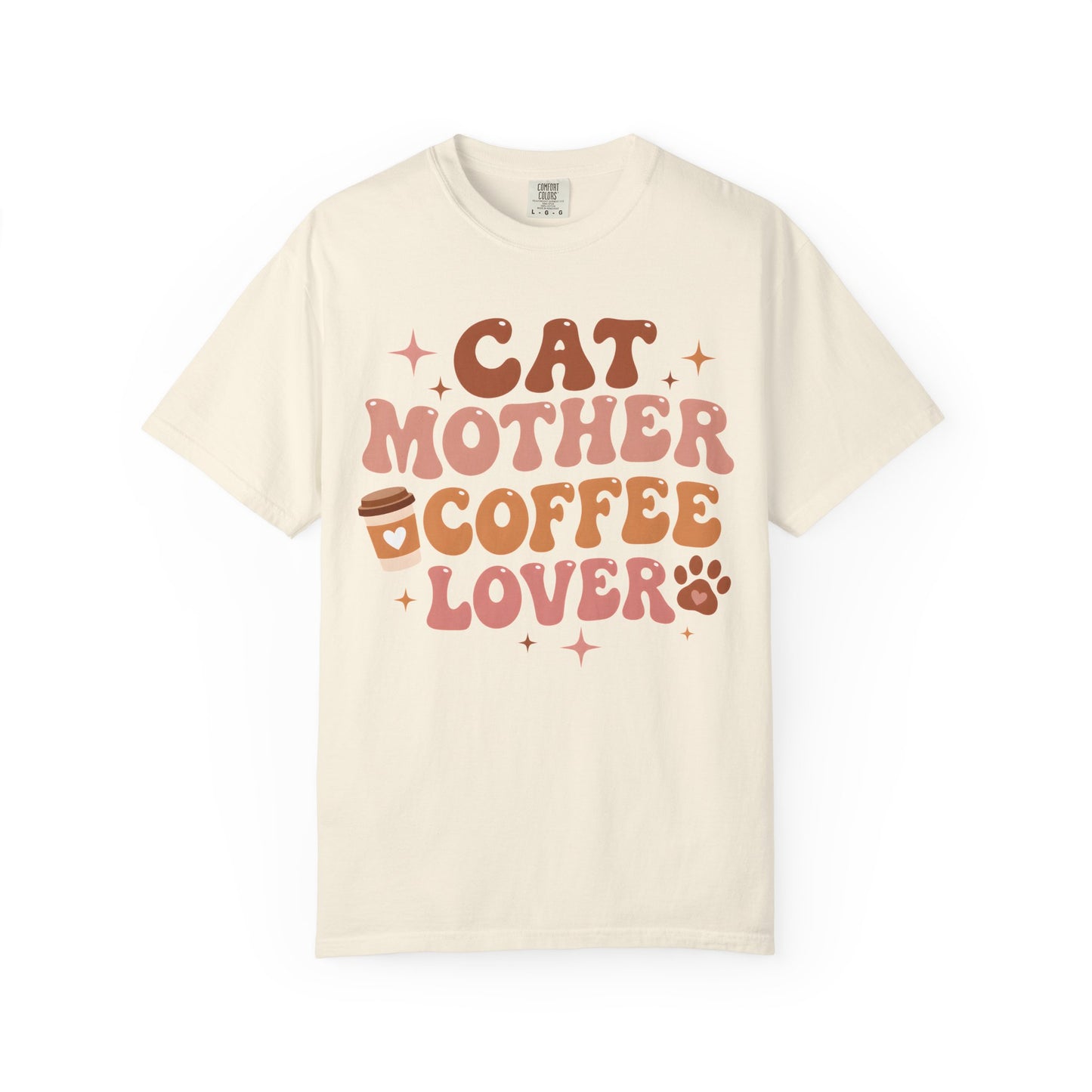 Cat Mother Coffee Lover Cat T-Shirt