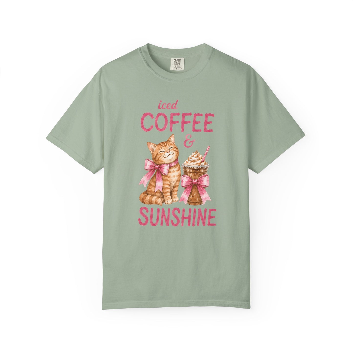 Iced Coffee & Sunshine Cat T-Shirt