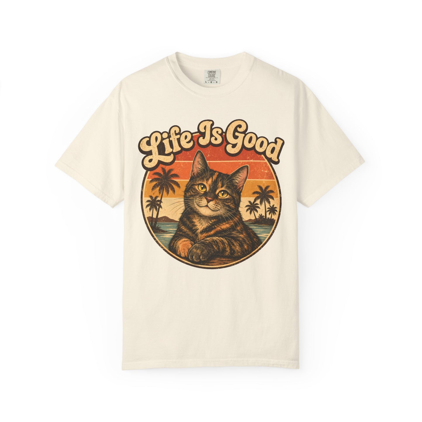 Life Is Good Tortie Cat T-Shirt
