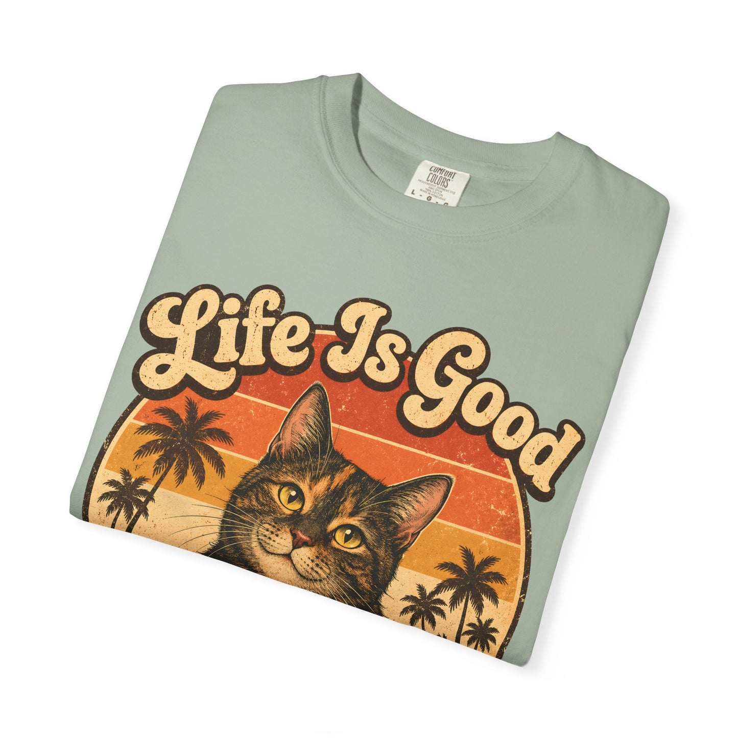 Life Is Good Tortie Cat T-Shirt