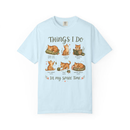 Spare Time Cat T-Shirt